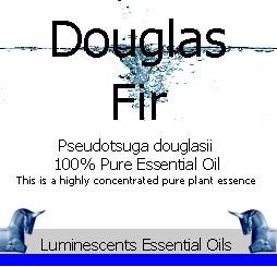 Douglas Fir Essential Oil Label copyright d hugonin