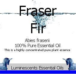 Fraser Fir Essential Oil Label copyright d hugonin