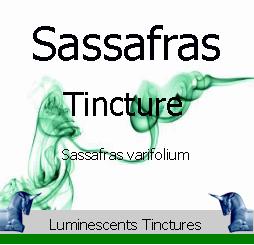 sassafras tincture label