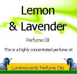 lemon and lavender perfume oil label