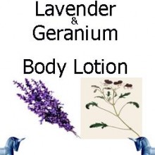 Lavender and geranium pillow Lotion