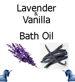 Lavender and vanilla bath Oil