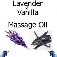 Lavender and vanilla Masage Oil