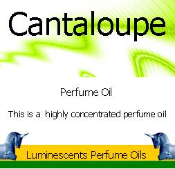cantaloupe perfume oil label