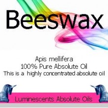 Beeswax absolute oil label from luminescents