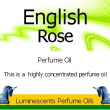 English Rose Perfume Oil Label