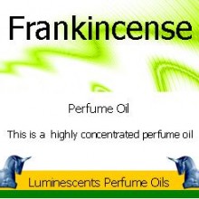 Frankincense perfume oil label
