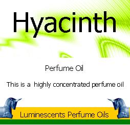 hyacinth perfume oil label