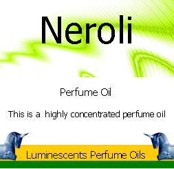 neroli perfume oil label