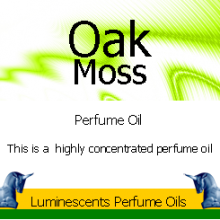 oak moss perfume oil label