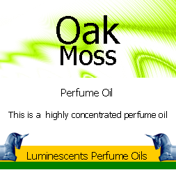 oak moss perfume oil label