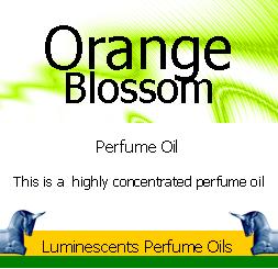 orange blossom perfume label