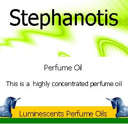 stephanotis perfume oil label