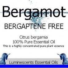 Bergamot Bergaptene Free Essential Oil Label