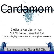 cardamom essential oil label