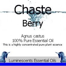 Chaste Berry essential oil label