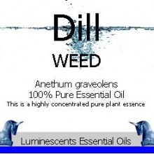 dill weed essential oil label