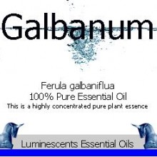 galbanum essential oil label