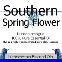 southern spring flower essential oil label