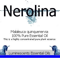 nerolina essential oil label