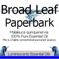 broad leaf paperbark essential oil label