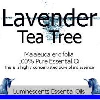 lavender tea tree essential oil label
