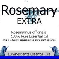 rosemary extra essential oil label