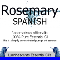 rosemary spanish essential oil label
