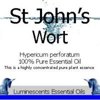 st johns wort essential oil label