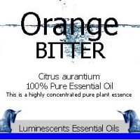 bitter orange essential oil label
