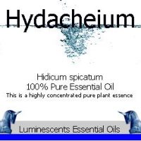 Hydacheium essential oil label