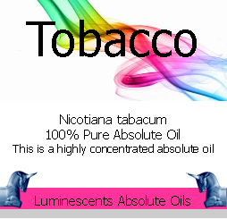 Tobacco absolute oil label