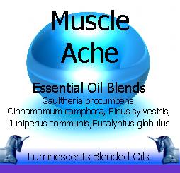 muscle ache blended essential oil