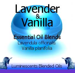 lavender and vanilla blended essential oils