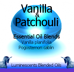 Vanilla and Patchouli blended essential oils