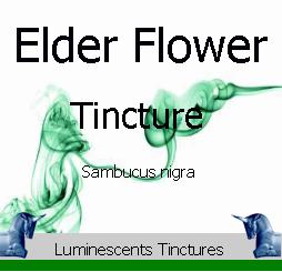 Elder Flower Tincture label