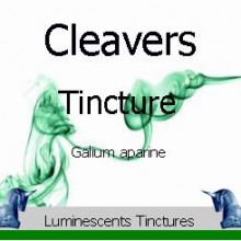 cleavers tincture label