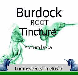 burdock root tincture label
