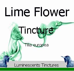 Lime Leaf and Flower Tincture label