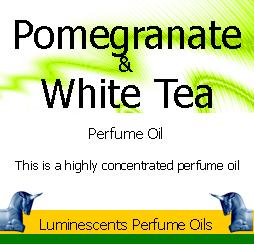 pomegranate and white tea perfume oil