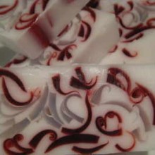 Raspberry Ripple handmade soap