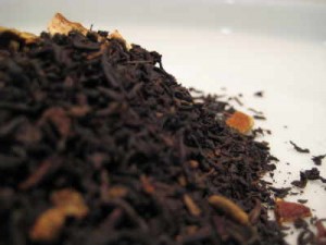 spiced orange black tea leaves