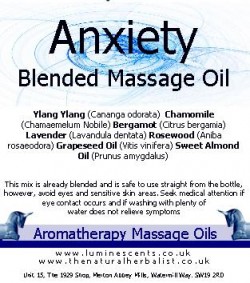 anxiety massage oil new